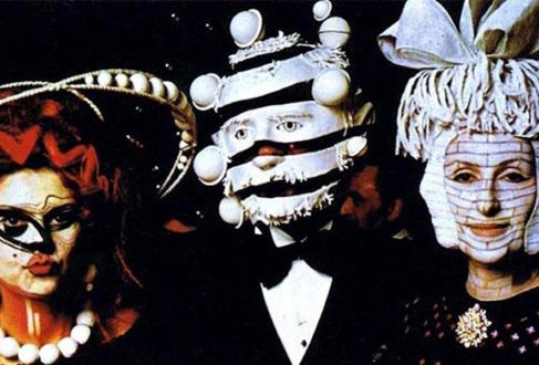 Masked party guests at Marie-Hélène de Rothschild’s “Surrealist Ball” (1972)